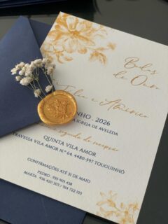 Convite Bodas de Ouro